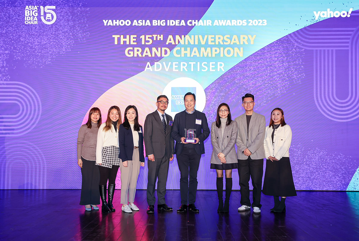 American Express International Inc.'s Irreplaceable Platinum Momentssecured Hong Kong's Big Idea Chair Champion Outstanding Award